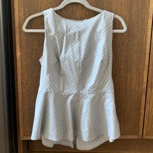 Banana Republic pinstripe size 6 peplum top